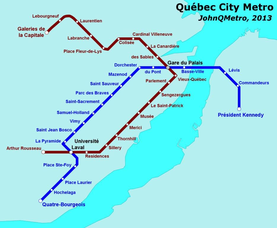 Quebec City subway peta